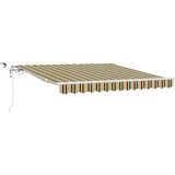 vidaXL Tenda Zelena i žuta 300 x 250 cm Poliester i metal | shoptok.hr