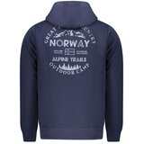  Muška plava zip-up majica NORWAY 1963 | shoptok.hr