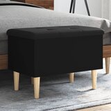 vidaXL Klop za shranjevanje črna 62x42x46 cm inženirski les | Shoptok.si