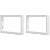  Zidna polica za umivaonik od čelika i masivne hrastovine Smeđa 100 x 50 x 2.5 cm | shoptok.hr