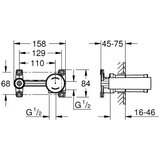 Grohe ugradno telo za zidnu bateriju za zidnu slavinu | ePonuda.com