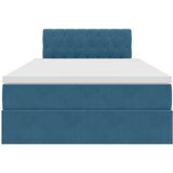  Krevet s od storage s madracem Plava 120 x 190 cm Baršun | shoptok.hr