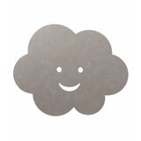 LIND DNA Sivo-bež ročno tkana otroška preproga iz eko usnja 113x140 cm Cloud XXXL Cloud – | Shoptok.si