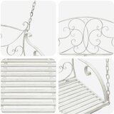  Ljuljačka Čelik 110 x 52,5 x 47 cm Antič White | shoptok.hr