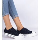 Gemre Navy blue women's lace-up sneakers Fernansis | shoptok.hr