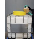 eurokraft basic PE-lijak za cisterne IBC/KTC, s sitom in pokrovom, rumene barve | Shoptok.si