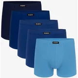 Atlantic Men's boxer shorts 5Pack - shades of blue
