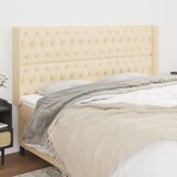  Uzglavlje s ušima krem 183x16x118/128 cm od tkanine | shoptok.hr