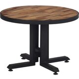 vidaXL klubska mizica okrogla Ø55x40 cm trdna predelana tikovina | Shoptok.si
