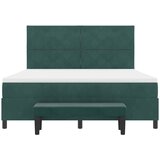 Krevet s opruga kutije Tamnozelena 200 x 180 cm Baršun | shoptok.hr