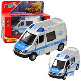  Metalni policijski kombi za igru 1:32 - sivi | shoptok.hr