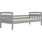 HAPPYKIDS Dječji krevet Tilda 180x80 bez madraca bez ladice sa zaštitnom ogradom Siva | shoptok.hr