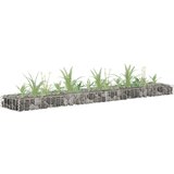 vidaXL gabionska povi&scaron;ena gredica od pocinčanog čelika 180x30x10 cm cijene
