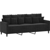 Maison Chic kavč - Sofa - Kanape trosed črn 180 cm žamet, (21726466) Cene