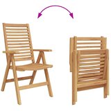  Stolica 2 pcs Smeđa 64.5 x 52 x 108 cm Čvrsto teak drvo | shoptok.hr
