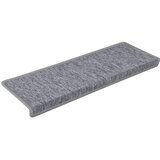  Prostirke za stepenice 15 kom 65x21x4 cm svijetlo sive pravokutne rubove | shoptok.hr