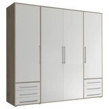 Modern Living omara s klasičnimi vrati lyss, bela, hrast, 206 cm | Shoptok.si