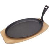 Hendi Litoželezni krožnik z lesenim podstavkom, ročaj za grelno ploščo, 280 x 140 mm, (21564768) | Shoptok.si