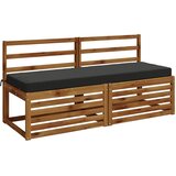  Jastučić za klupu SOEST 100% poliester Antracit 150 x 50 x 8 cm Slike