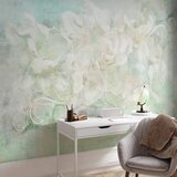  Foto tapeta - Blossoming among pastels - abstract with floral motif and patterns 450x315 | shoptok.hr