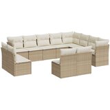  12-dijelni set vrtnih sofa od poliratana s jastucima bež | shoptok.hr