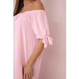 Kesi Włoski Dress tied on the sleeves light jeans | shoptok.hr