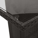  9-dijelni vrtni bistro set od poliratana s jastucima crni | shoptok.hr