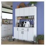 Komoda s ladicama JE177 3423, 120x184.2x40 cm, Bijela