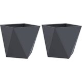  Sadilica 2 pcs Antracit 40 x 40 x 40 cm Čelik | shoptok.hr