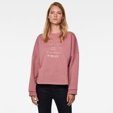 G-star Sweatshirt - Graphic text relaxed r sw wmn l\s pink | Shoptok.si