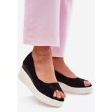 Boto Women's Wedge Sandals Made of Eco Suede Black Velira | ePonuda.com