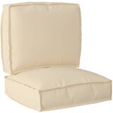vidaXL Set blazin za palete 2 kosa Bež Oxford | Shoptok.si