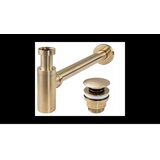 REA Bath Sifon za umivalnik s klik vtičem Gold Brushed | Shoptok.si