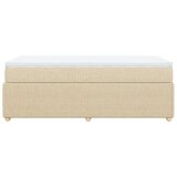 vidaXL Krevet s oprugama i madracem krem 100 x 200 cm od tkanine | shoptok.hr