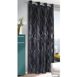 Sehlbach Črna zavesa 135x245 cm Waves – | Shoptok.si