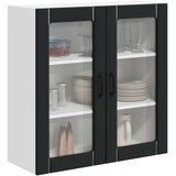  Zidni stakleni ormarić Lucca Crna 80 x 31 x 80 cm | shoptok.hr