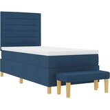  s opruga kutije s uzglavljem Plava 200 x 90 cm tkanina | shoptok.hr