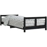  Za dječji krevet crni 80 x 200 cm od masivne borovine | shoptok.hr