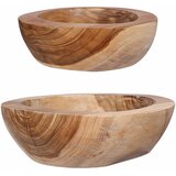 Zdjela za voće JEPARA 2 kom. Tamnije smeđi teak | shoptok.hr