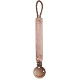 Mushie lesena priponka za dudo fabric blush Cene