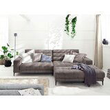 Pure Home Lifestyle SEDEŽNA GARNITURA, gladka tkanina svetlo rjava | Shoptok.si