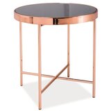 Molarem Home KLUB STOL GINA C FI 43*45CM CRNO/BAKAR Cijene