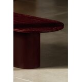 noo.ma Bordo rdeča klubska mizica z mizno ploščo v hrastovem dekorju 50x115 cm Looi – | Shoptok.si