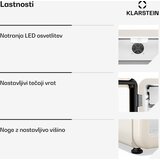 Klarstein Audrey Evo hladilnik za pijačo | 39 x 38 cm | LED notranja osvetlitev | 75 W | 42 dB | Shoptok.si