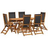  7-dijelni vrtni blagovaonski set od masivnog bagremovog drva | shoptok.hr