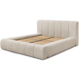 Bobochic Paris Bež tapecirani bračni krevet s prostorom za odlaganje s podnicom 140x190 cm Denali – | shoptok.hr