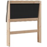  Tapecirani uzglavlje Sivo-smeđa 80 cm Čvrsto borovo drvo | shoptok.hr
