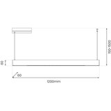  LED luster na sajli LINEA LED/36W/230V 3000/4000/5700K CRI 90 bela | Eponuda.com