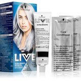 Schwarzkopf LIVE Ultra Brights or Pastel semi permanentna barva za lase odtenek 98 Steel Silver Cene
