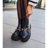 Gemre Black ankle boots with visible tread Sailetto | Shoptok.si